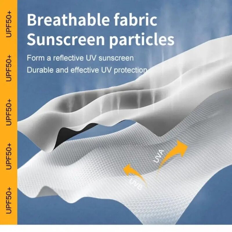 Mangas de protección solar de seda de hielo para hombres, protectores de brazo deportivos, transpirables, de secado rápido, absorbentes del sudor, 2 piezas