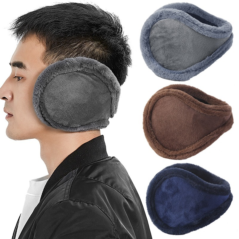 Plüsch verdicken der Ohr wärmer für Frauen Männer kälte sichere Mode Winter Ohren schützer einfarbige Ohren klappe im Freien Schutz Ohren schützer