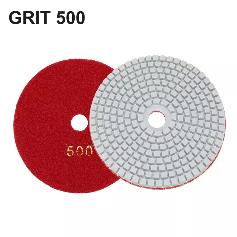 5 Inch 125mm Diamond Polishing Pad Kit Wet/Dry For Granite Stone Concrete Marble Polishing Use Grinding Discs Polishing Tools