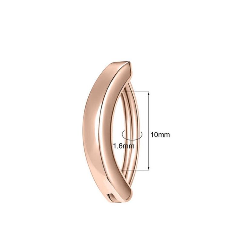 Universal Plain Titanium Umbigo Anel, Reverse Curved, Aço Piercing Umbigo, Glossy Body Jewelry, Simples, 5pcs