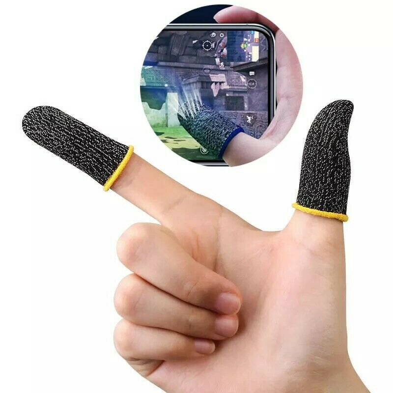 1 Par Super Fino Gaming Finger Sleeve Respirável Fingertips Para Pubg Jogos Móveis Touch Screen Sweatproof Anti-slip Acessórios
