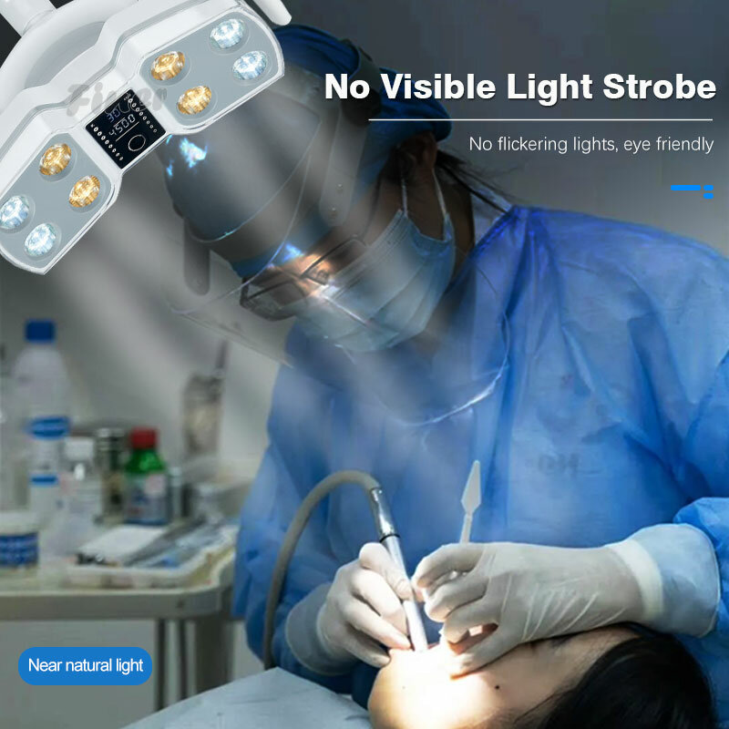 Lámpara de luz LED quirúrgica para silla, nuevo diseño, 8 bombillas