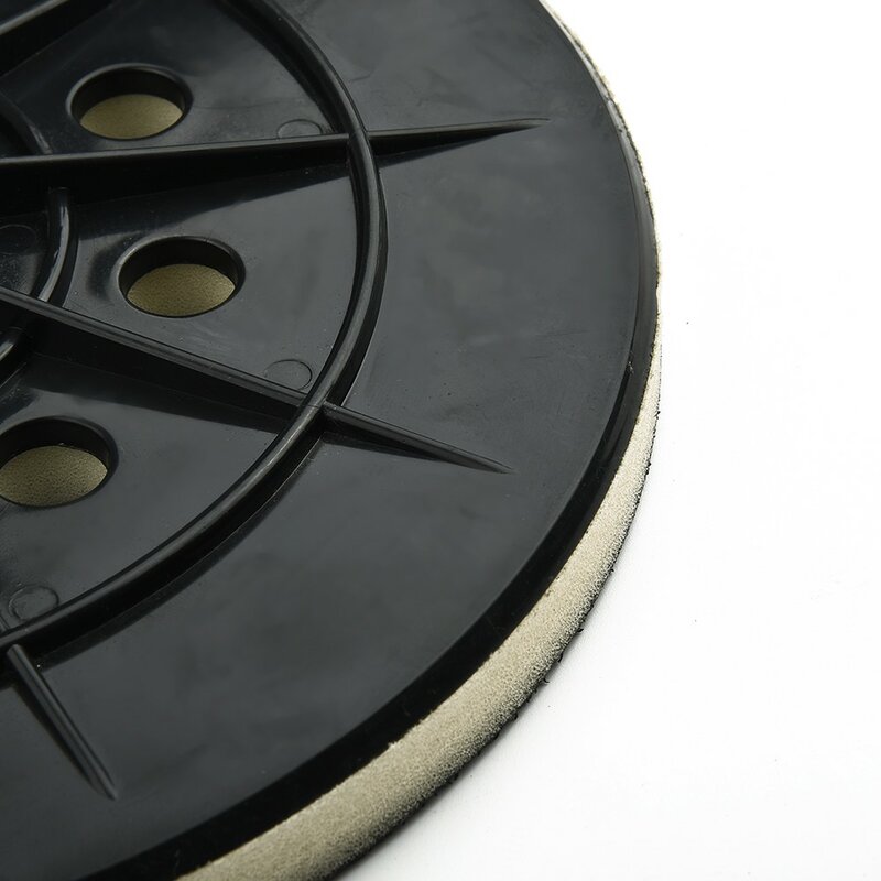 無塵砂用の黒いバックアップパッド,電動工具アクセサリー,ケーブルサンド9 ", 215mm, 10穴,6mm