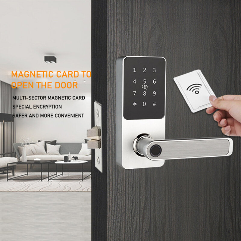 Smart Lock Door Venda Direta Da Fábrica TTLock Digital Senha Chinesa Segura Fechaduras Chinesas Fechadura Da Porta Inteligente Para Apartamentos Do Hotel