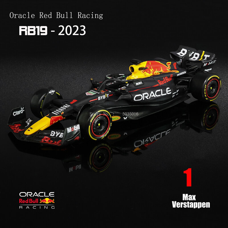 Bburago 1:43 NEW 2023 F1 Red Bull Racing RB19 1# Verstappen 11#  Perez Special Paint Formula One Alloy Super Toy Car Model