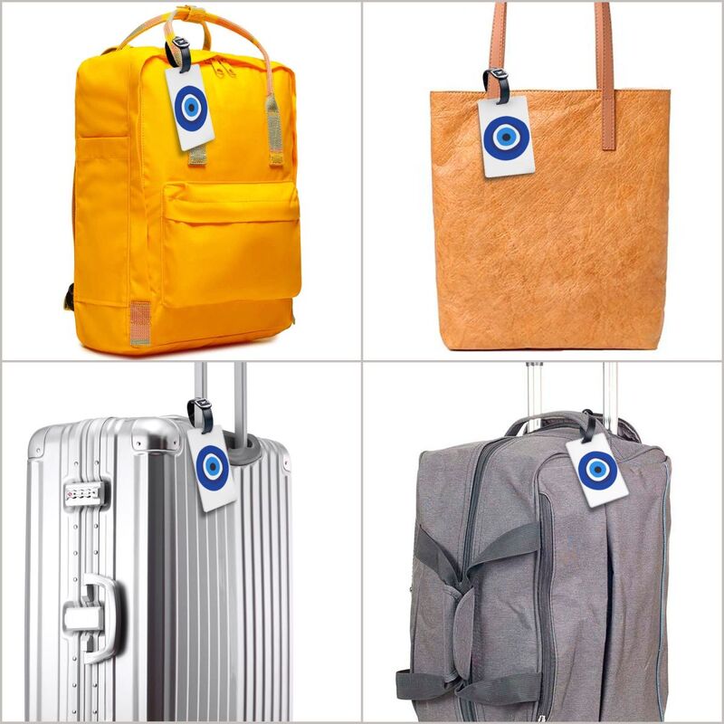 Пользовательская греческая дневная бирка для багажа с именной картой в средиземноморском стиле, защитная идентификационная бирка для чемодана, сумки, чемодана