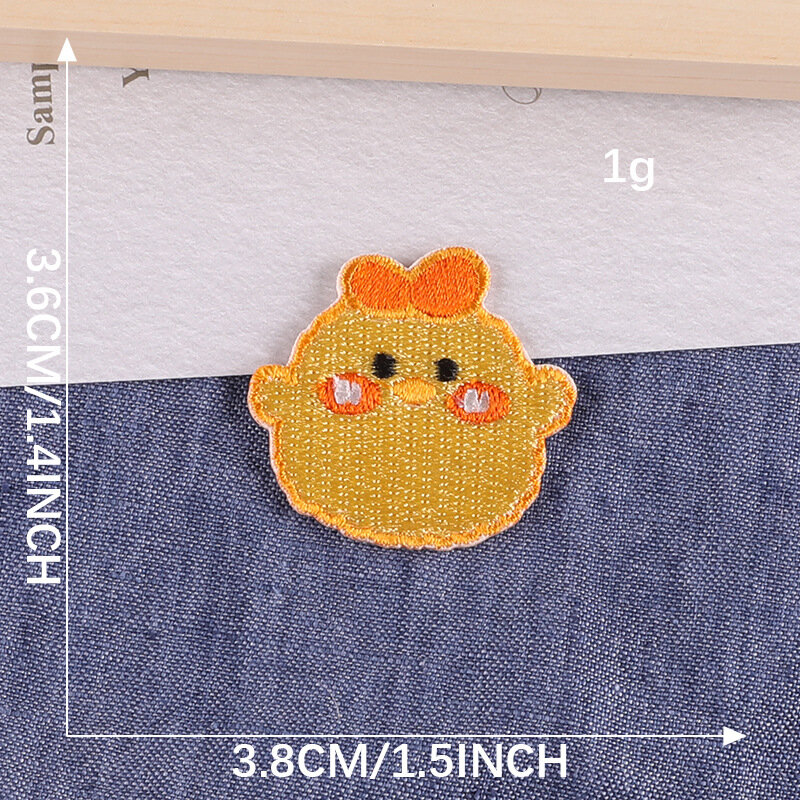 Hot Selling Cartoon Embroidery Patches DIY Patch Animal Stickers Self-adhesive Badges Fabric Accessories for Clothing Bag Jacket