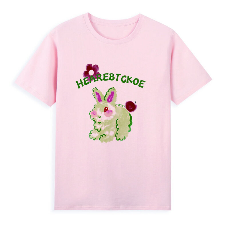 Niedliche kleine Kaninchen T-Shirt neuen Stil Sommerkleid ung Frauen Original Marke lässig Top T-Shirts a022
