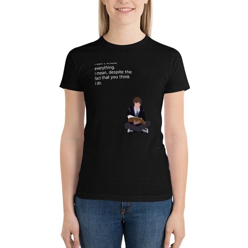 Boy Genius t-shirt letni top estetyczne ubrania damskie z lat letni top