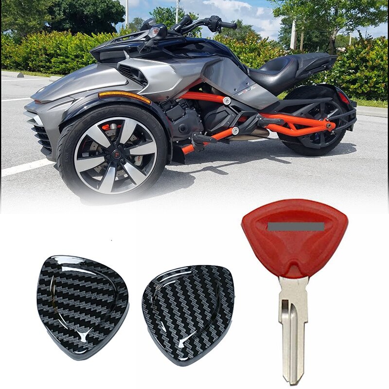 1 Set Motorcycle Key Shell Case Protective Cover Without Key Embryo for Bombardier Can-Am
