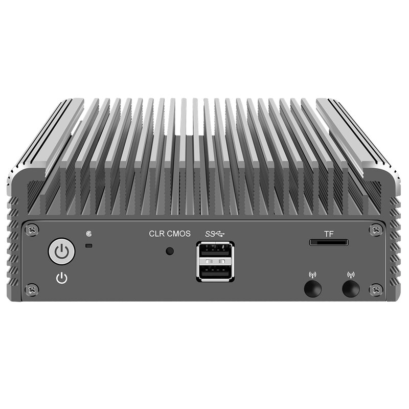 جهاز توجيه لين لجدار الحماية بدون مروحة 12th Gen Intel i3 N305 N200 N100 DDR5 4800MHz 4xi226-V 2.5G LAN جهاز كمبيوتر مصغر Proxmox ESXi خادم المضيف