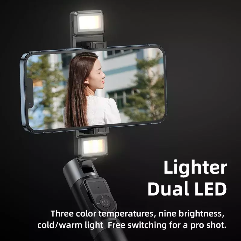 Remax-luz de relleno Dual multifuncional P13, soporte de teléfono ajustable para espectáculo en vivo, inalámbrico, más vendido, 2022