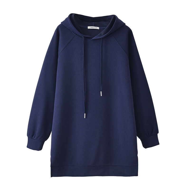 Long Spring Hoodie, Medium Length Hooded Hoodie, Women's Spring and Autumn Styles, 2024 New Popular Women's and Women's Styles