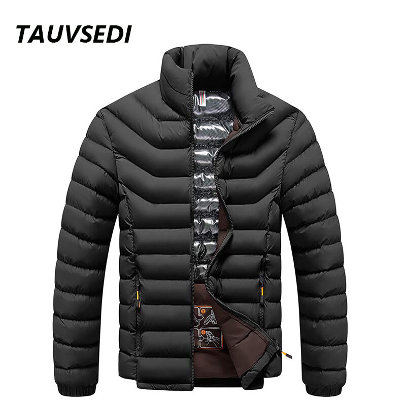 2023 Winter New Men Fashion Warm Jacket Coat Solid Thick Windproof Outwear Autumn Mens Casual Waterproof Parkas Jacket Coat Male