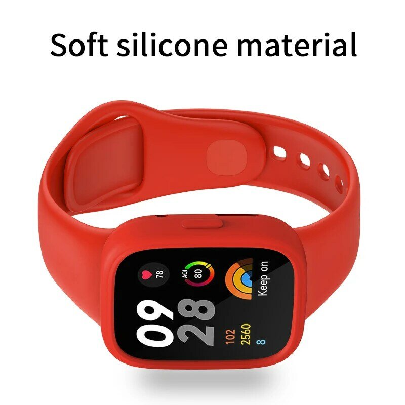 เคสซิลิโคนสำหรับ redmi Watch 3 Active เคสป้องกันสายรัดข้อมือสำรองสำหรับ Xiaomi redmi ที่ครอบเคสป้องกัน Watch3