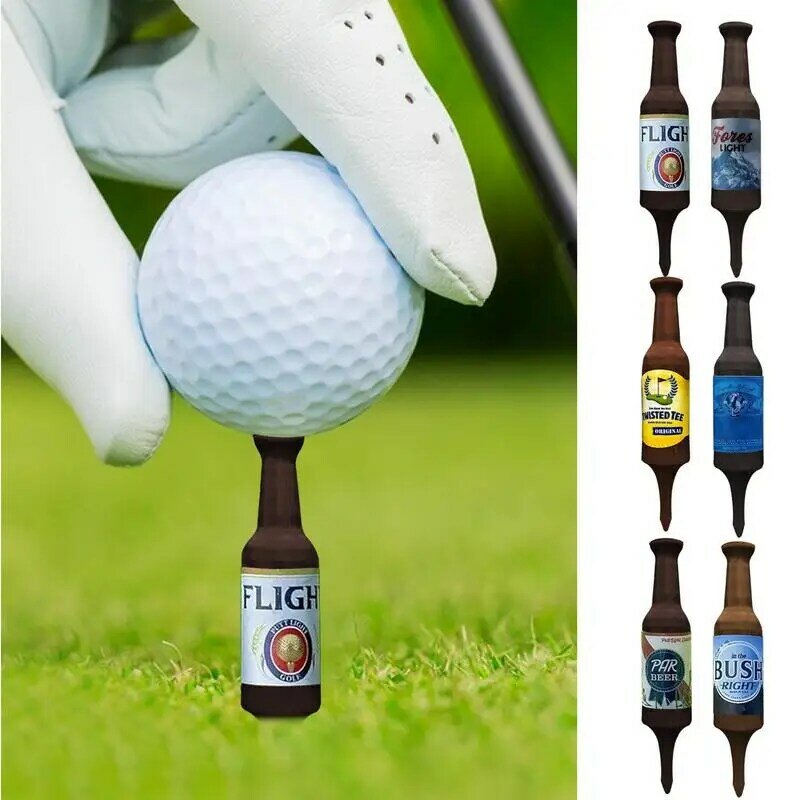 맥주 병 모양 재미있는 골프 티, 골프 연습 도구, 정확도 향상, 생일 골프 훈련 액세서리