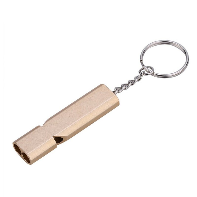 Outdoor Whistle SOS Airflow Design Aluminium Alloy Aluminum Camping Hiking Keychain Nice Pratical High Quality