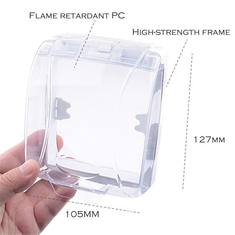 투명 방수 커버 박스, 초인종 방수 커버, 야외 단추 적합