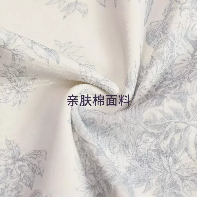 Ink Painting Printing Sleepwear Women Spring and Fall Korean Fashion Cardigan Long-sleeved Pants Two-piece Homewear Pajamas Set