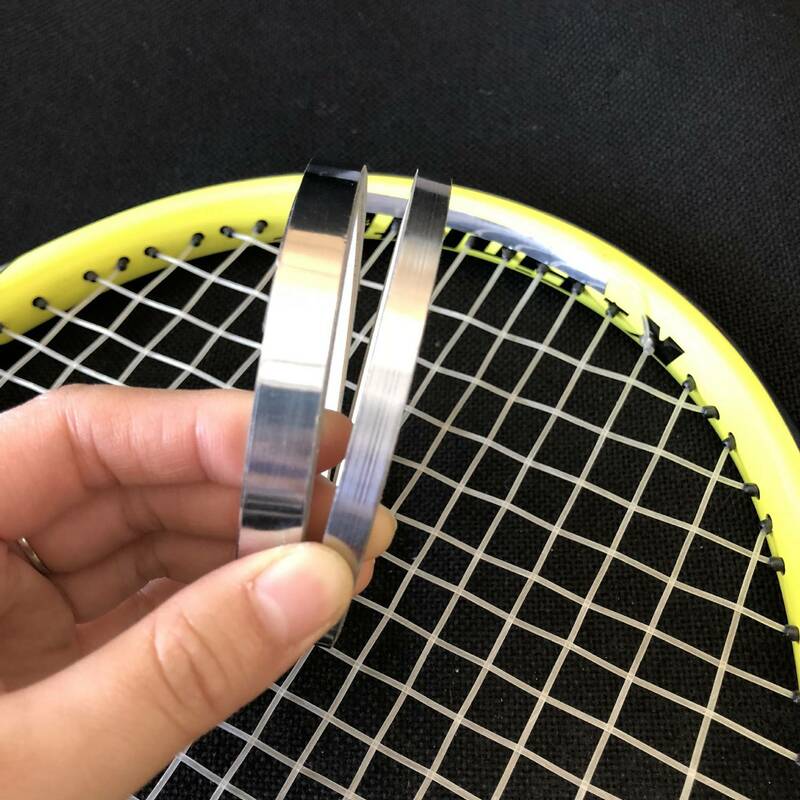Nastro di piombo per racchetta da Tennis peso argento autoadesione 4 metri/rotolo aggiungi peso e potenza alla racchetta 6.35Mm