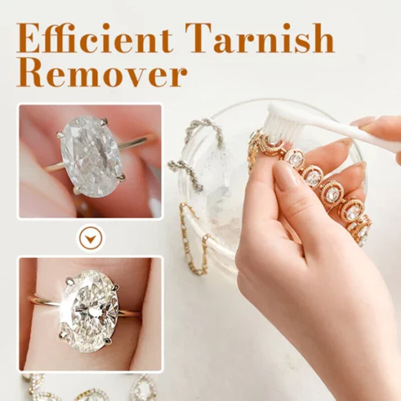 Solución de limpieza para el cuidado de la joyería, limpiador de gafas y joyas para anillos dorados y plateados, diamantes