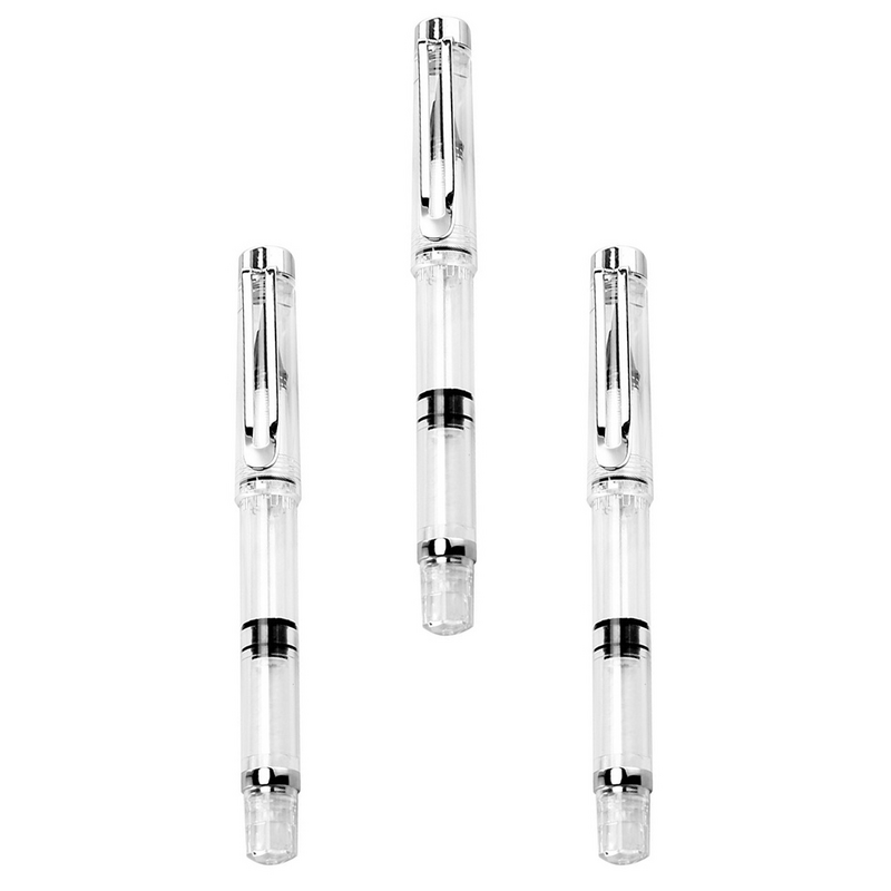 3 Pcs Brush Pen Calligraphy Pens Fountain Smooth Writing Water Color Students for Refillable Ink Portable