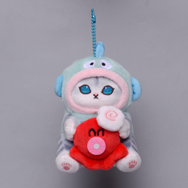 New Mofusand Cross-Dressing Sanrio 12Cm Plush Keychain Pendant Bag Pendant 20Cm Cartoon Plush Doll Sofa Ornament Birthday Gift