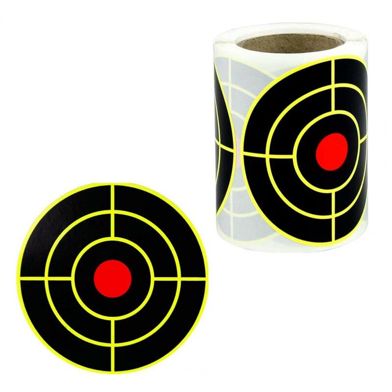 Stiker Target warna cerah, stiker Target mudah menempel pada Target portabel, stiker gulung warna terang, tongkat kupas untuk jepret