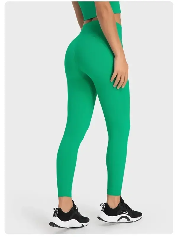 Lemon Align-pantalones de Yoga para mujer, mallas deportivas de cintura alta para gimnasio, sin costura frontal, para correr, sensación desnuda