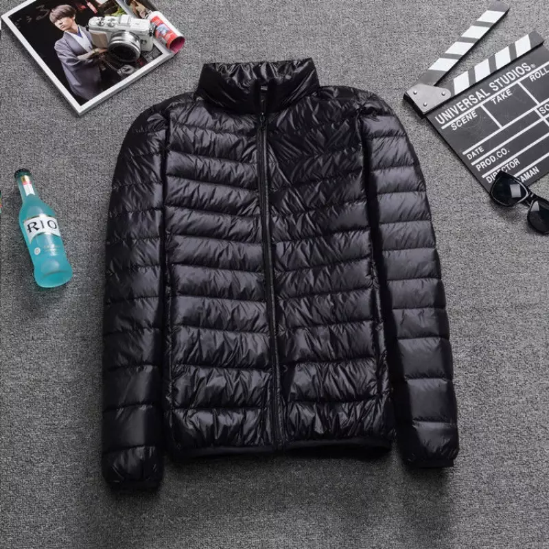 남성용 초경량 패커블 다운 재킷, 방수 및 방풍, 통기성 코트, 남성용 후드 재킷, 사계절, 2022 신상