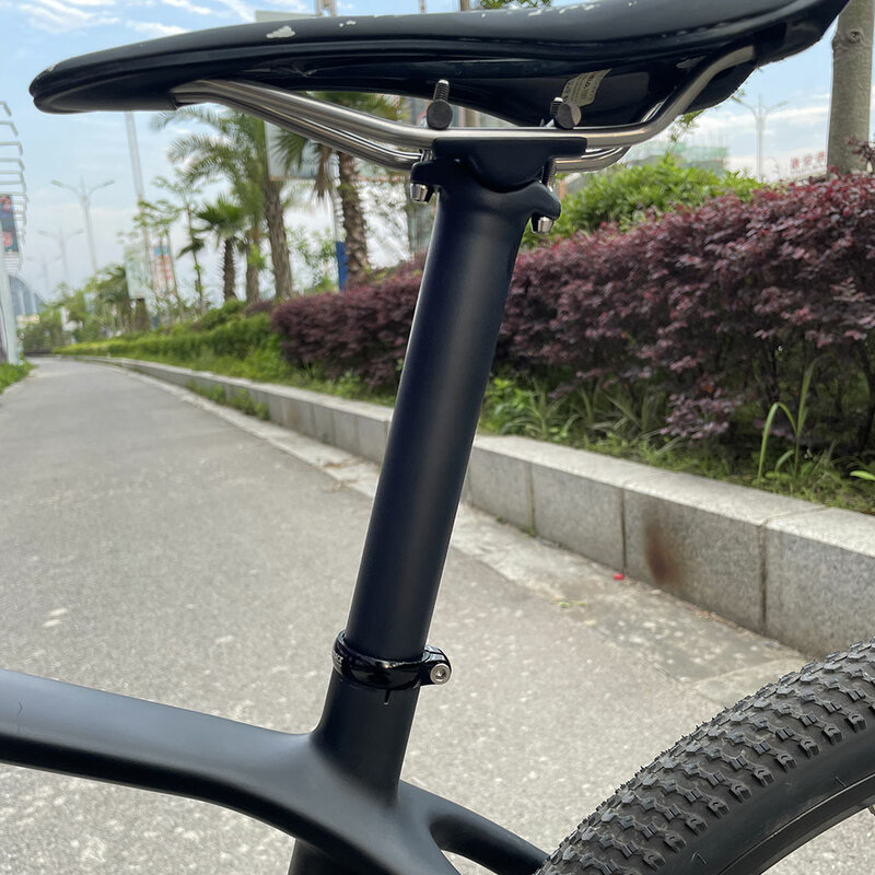 ELITA ONE-tija de sillín de fibra de carbono, tornillos de titanio, tubo de asiento ligero de 27,2g, 30,9/31,6/130mm, MTB/Road bike