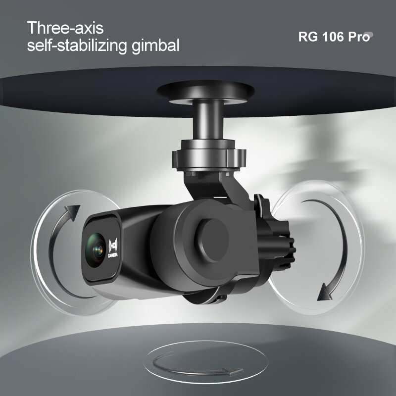 RG106 Drone GPS 8k doppia fotocamera professionale a quattro assi aereo Brushless pieghevole fotografia aerea RC Aircraft Toy