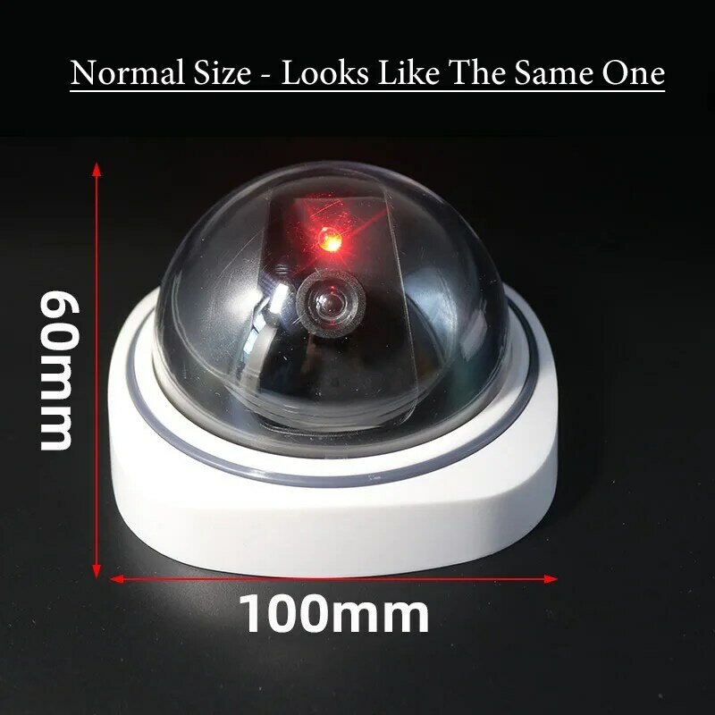 Creative Fake Dome Camera Simulated Flashing LED Deter Thief Wireless Dummy Camera Home Office Surveillance Security System