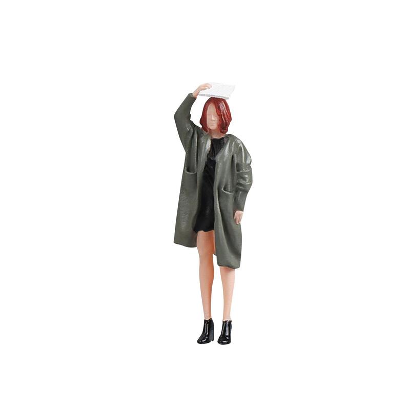 Figur Diorama Model Tokoh Orang untuk Dekorasi Meja Pasir Pemandangan Mikro
