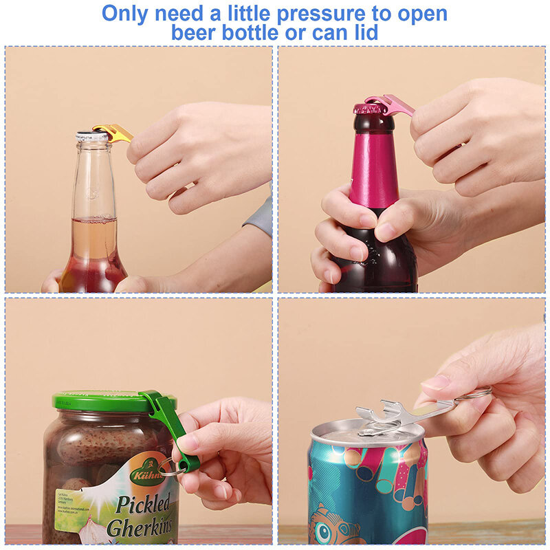 100Pcs Bottle Opener Keychain Beer Bottle Opener for Party Graduation