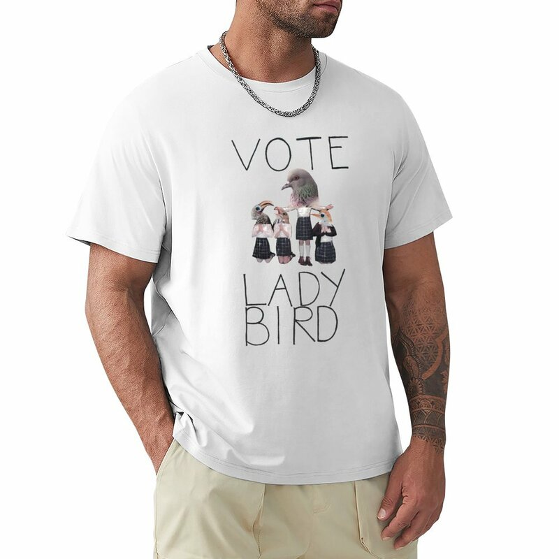 التصويت سيدة الطيور تي شيرت عرق قميص الصيف الملابس مصمم تي شيرت الرجال