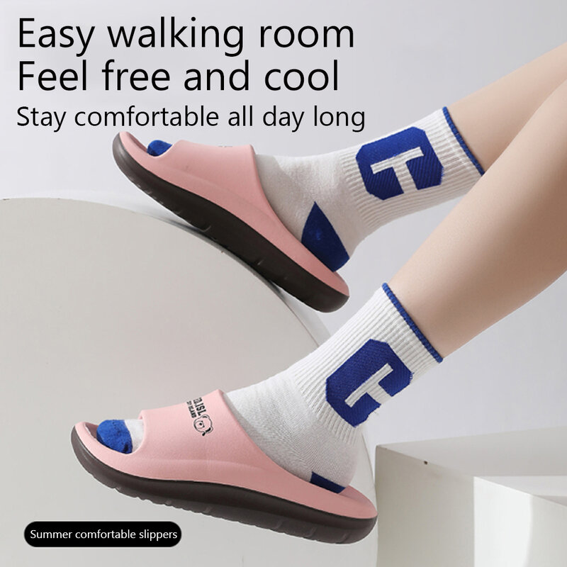 รองเท้าแตะผู้หญิงแฟชั่นใหม่รองเท้าแตะในบ้านเอวาน้ำหนักเบาพื้นแบนรองเท้าอาบน้ำสำหรับคู่รักนวด Comfort รองเท้าอาบน้ำในร่ม