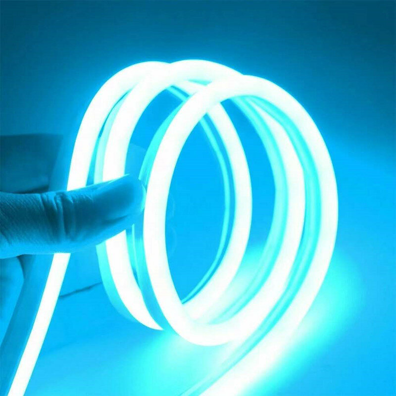 5V 12V 24V Led néon bande lumineuse ruban flexible corde étanche silicone Tube Bar 6mm bricolage noël vacances décoration lumière DC