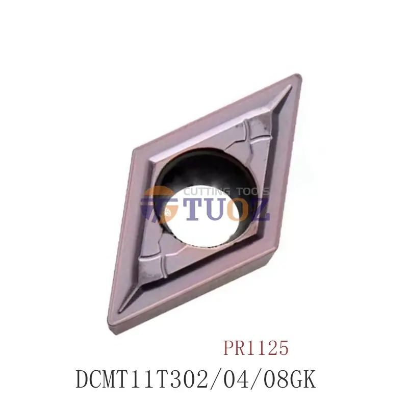 100% asli Inserts prpr1125 DCMT 11T302 11T304 GK DCMT11 sisipan karbida alat pembalik sisipan CNC alat pemotong