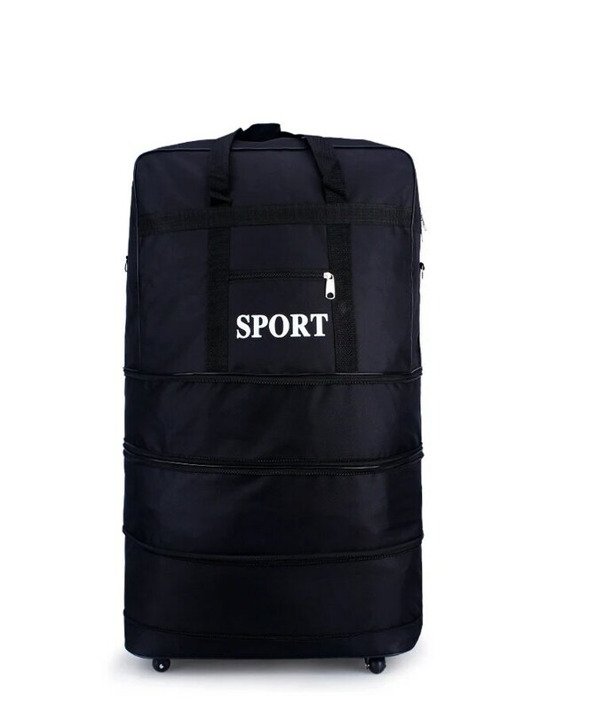 Универсальная сумка для багажа, Складная Водонепроницаемая Дорожная сумка из ткани Оксфорд для хранения багажа на колесах