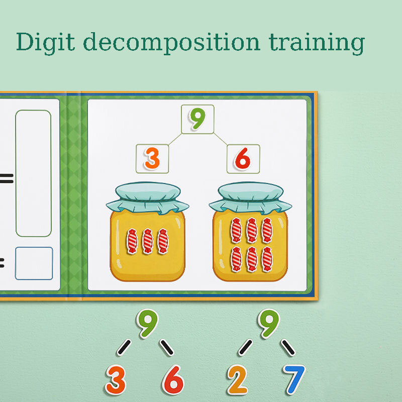 Mainan dekomposisi Digital alat bantu pengajaran tambahan Matematika dan subtraksi mainan belajar aritmatika anak-anak artefak menyenangkan