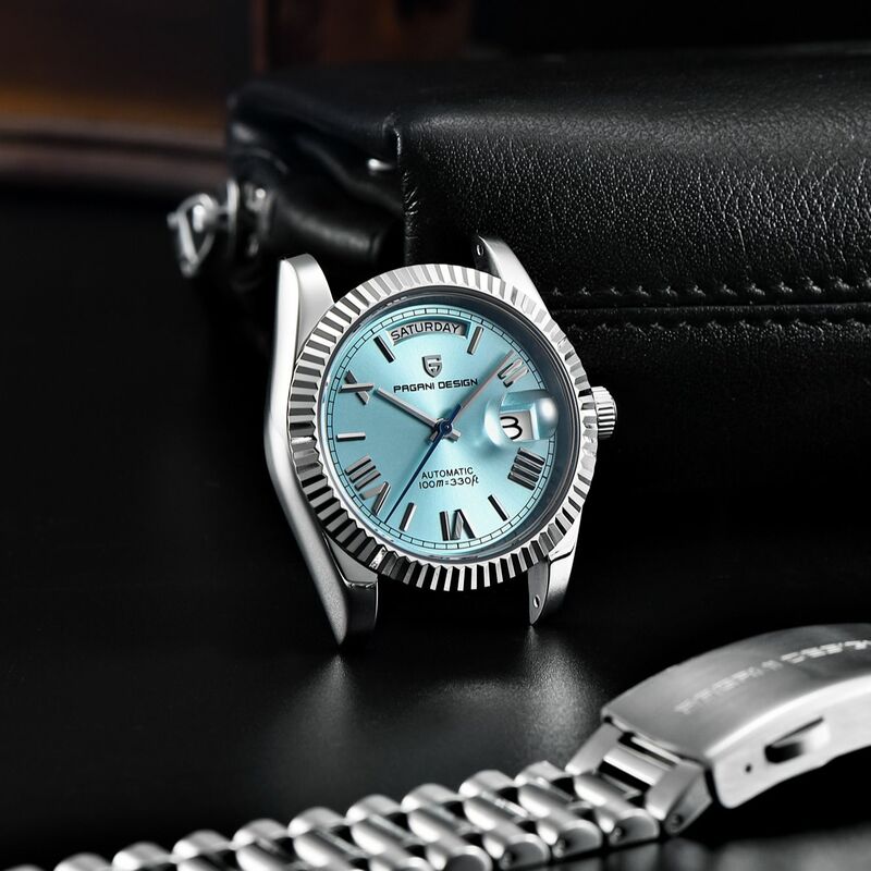PAGANI DESIGN-Relógio Automático de Luxo para Homens, DD36 Relógios, AR Sapphire Glass, Relógio de Pulso Mecânico, 10Bar ST16, 2023, Novo