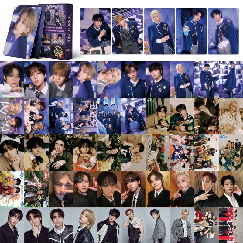 Kartu pos Kpop Lomo isi 55 buah, kartu Album baru kualitas tinggi, koleksi penggemar, kartu pos, kartu pos, hadiah penggemar
