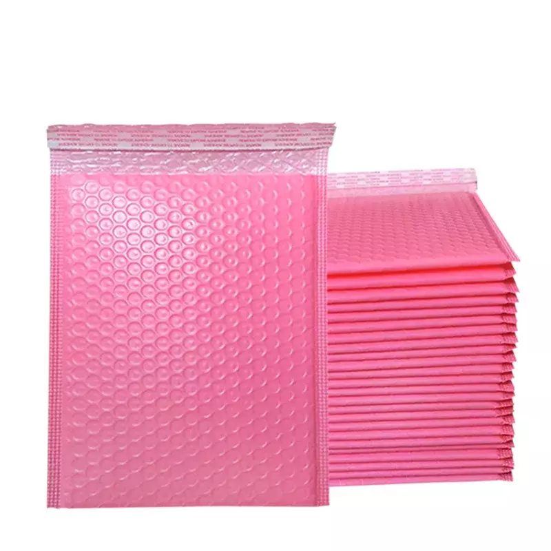 10 pezzi Bubble Mailer Pink Poly Bubble Mailer buste imbottite autosigillanti sacchetti regalo rosa/viola buste per imballaggio per libro