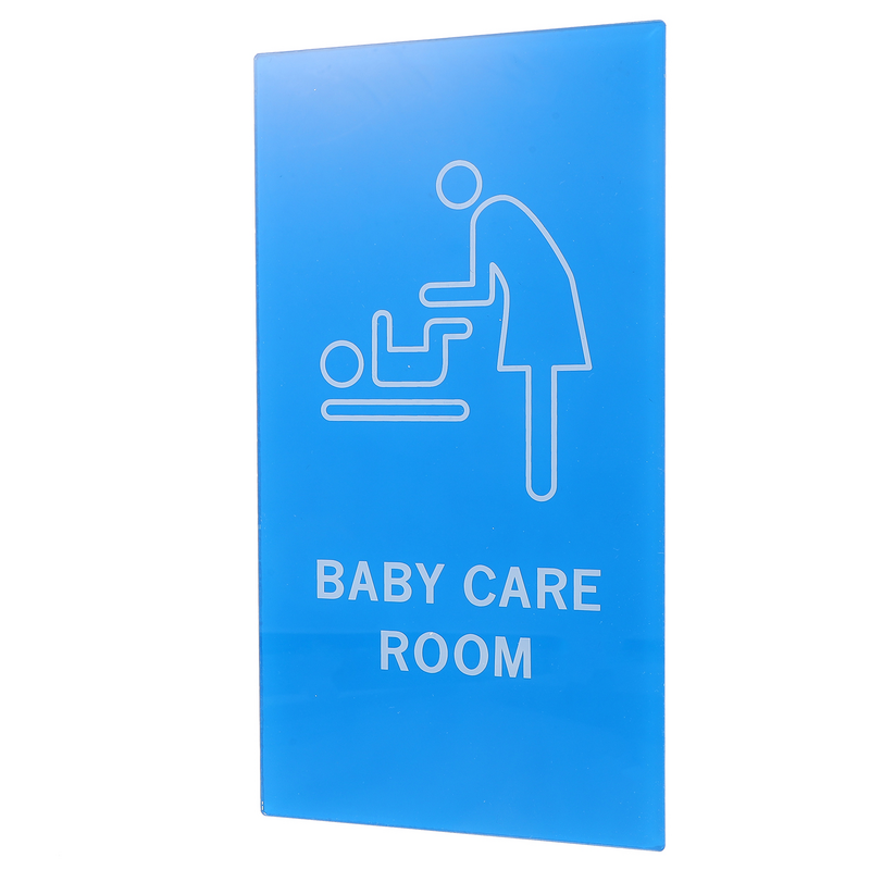 ป้ายเปลี่ยนผ้าอ้อมแผ่นอะคริลิคสำหรับประตูห้องน้ำป้ายห้องน้ำสำหรับเด็กแรกเกิดห้องสุขาสำหรับทารก