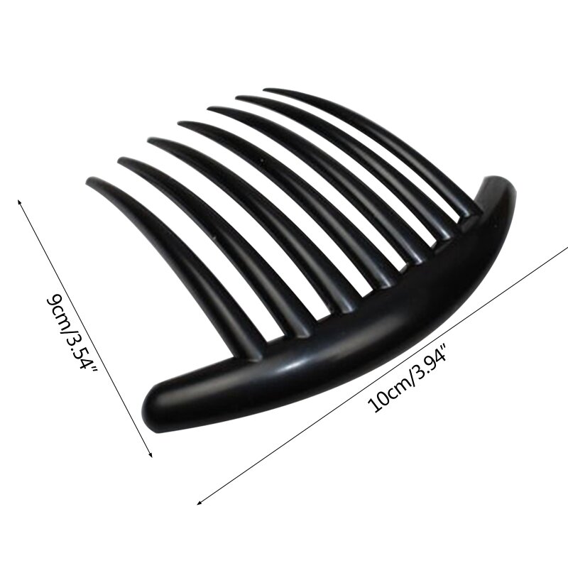 Y1UE Cow Ribs Acker Long Tooth Disc Hair Comb 7 Teeth Comb Insert Comb Hair