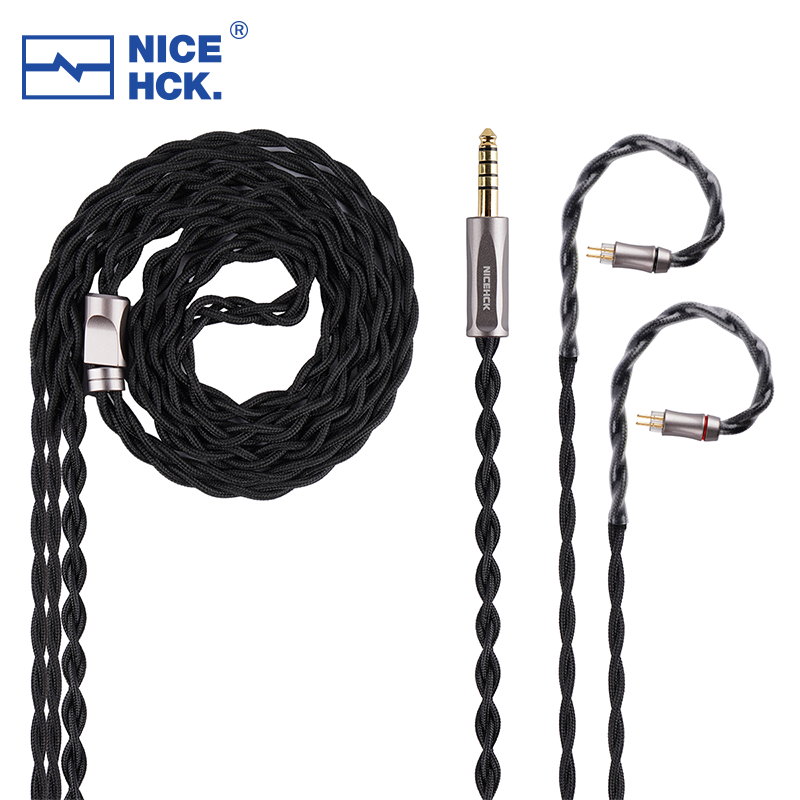 Nicehck-hifi iemケーブル、トランチャキャップ、occ銅線、4.4mm、ofcプラグ、60saga、intet magtone、nova、himalayaに適合