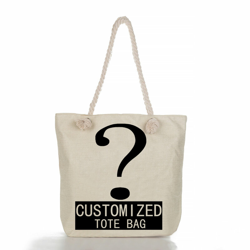 Cartoon Schnauzer printed Women Shoulder Bag High Capacity Eco Friendly Female Shopper Bag Outdoor Travel Beach Handbag Tote Bag