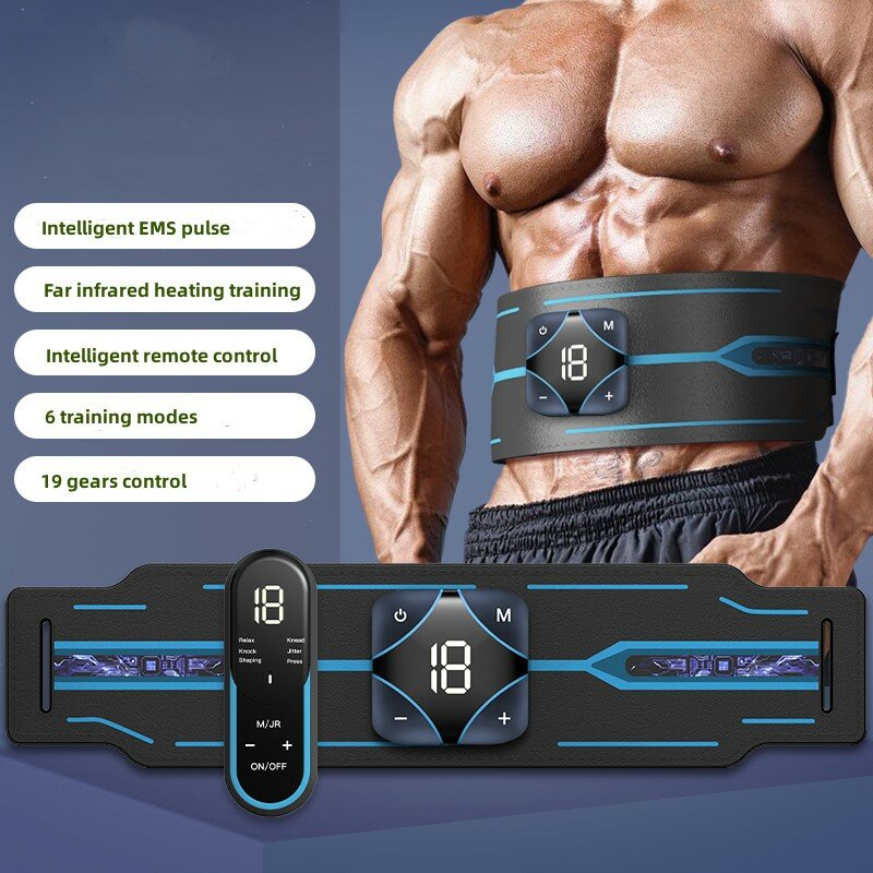 ABS Stimulator,Ab Machine,Abdominal Toning Belt Workout Portable Ab Stimulator Home Office Fitness Workout Equipment for Abdomen