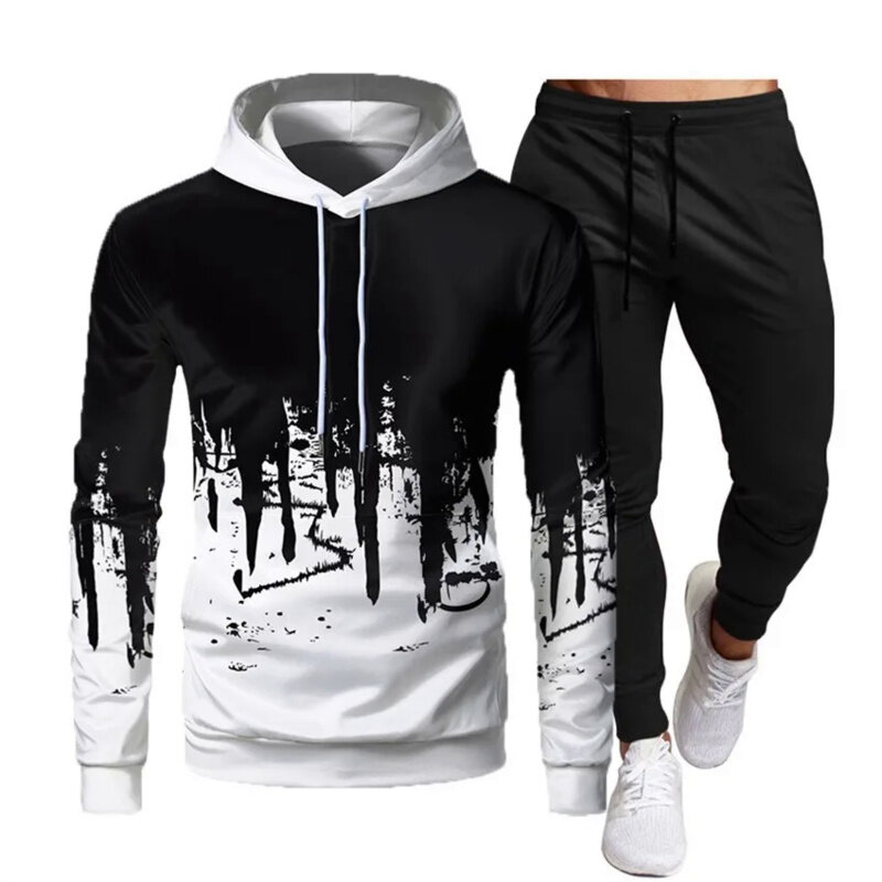 Men's sportswear, sportswear, hoodie pants, sportswear, 2023 Spring and Autumn New jogging pants, running men's sportswear